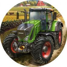 Jedlý oplatek 2 traktor 20 cm 